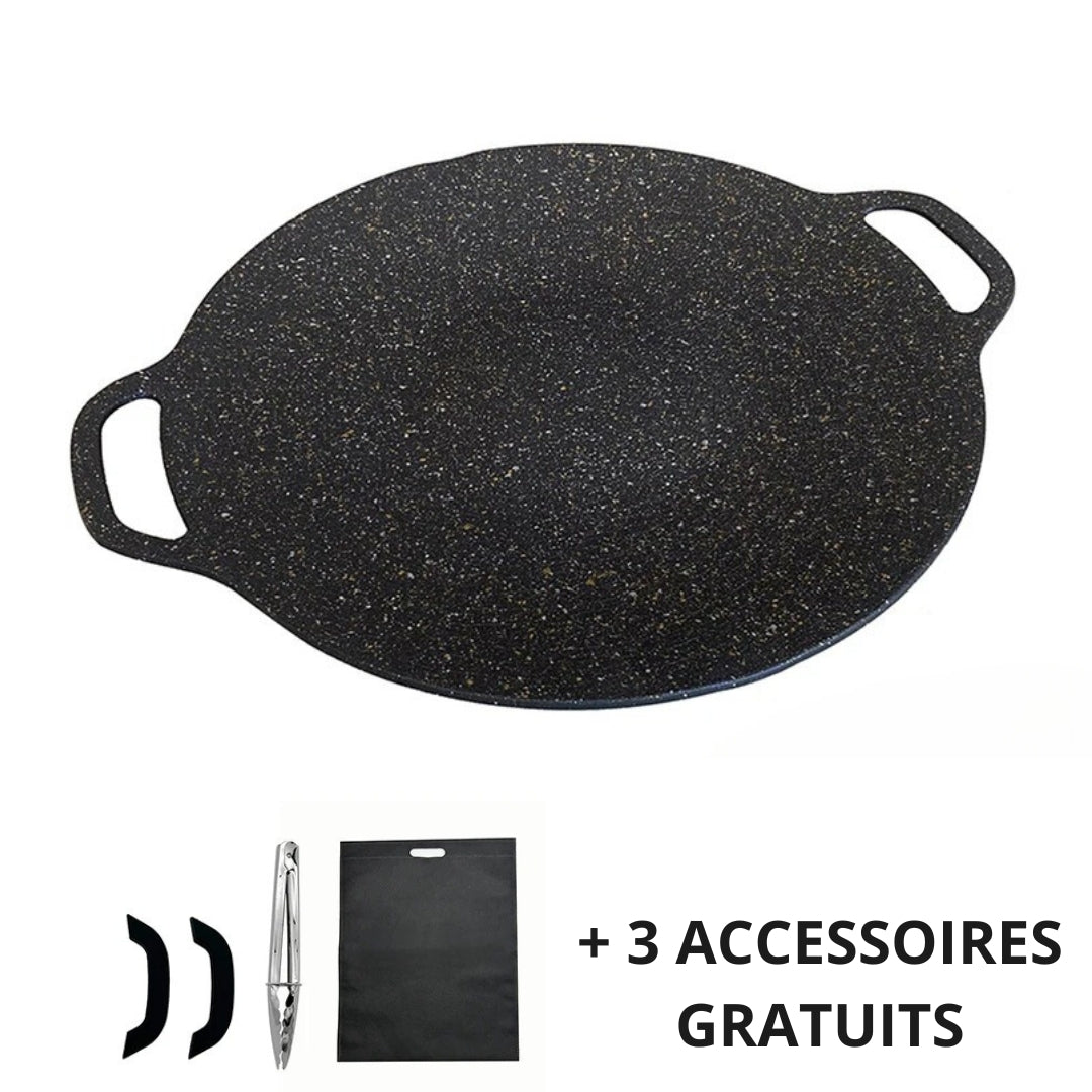 Poêle Grill Coréenne Pro (+3 Accessoires Offerts)
