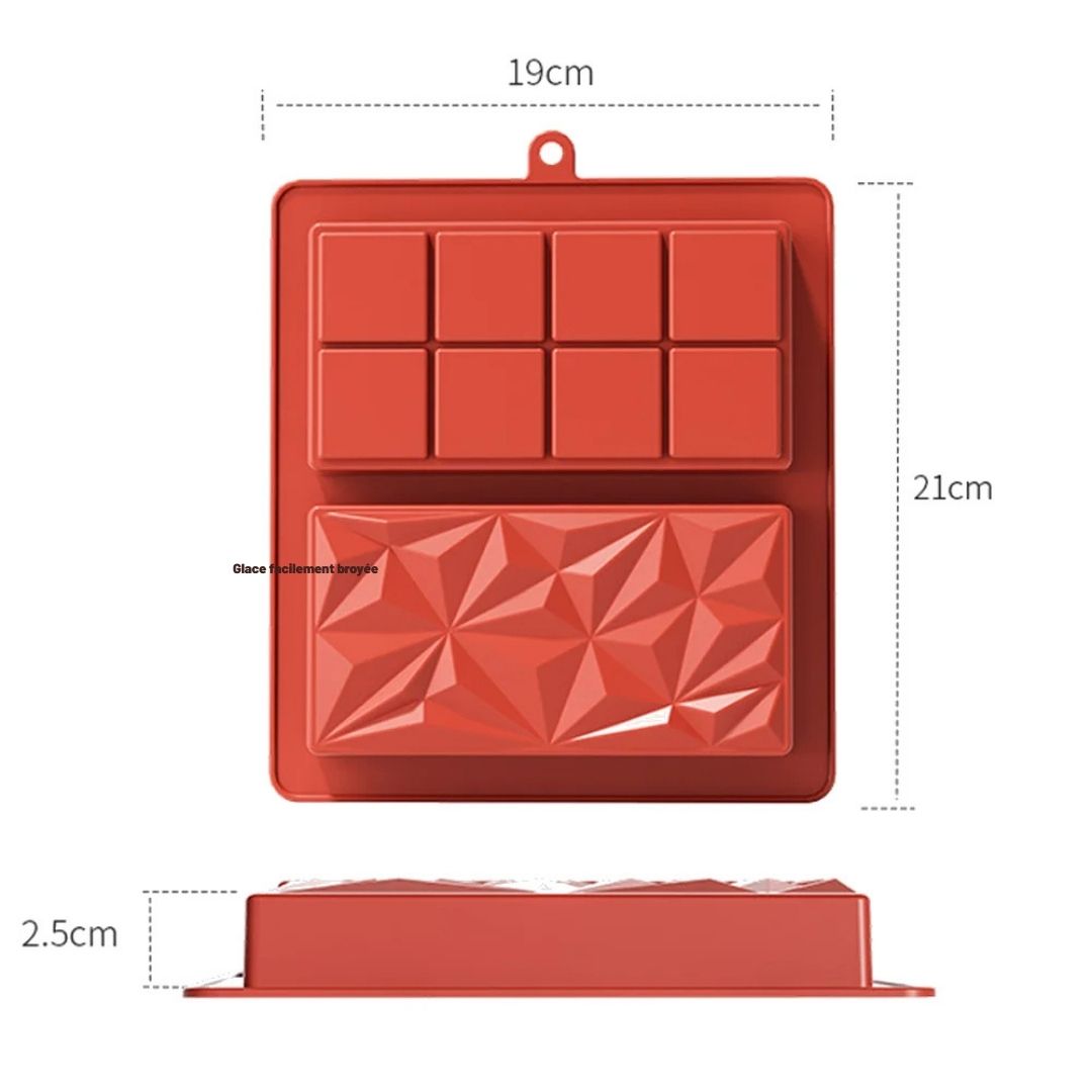 Moule Chocolat “Dubai-style” double designs (1 acheté = 1 offert)