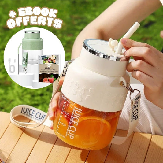Juice Cup™ | Blender portable rechargeable 800 ml – 1 OFFERT pour 2 achetés