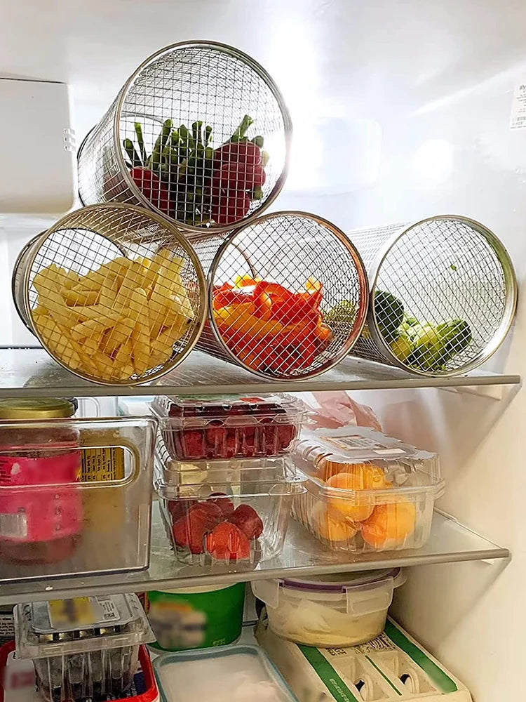 EasyGrill Basket™ | Panier Cylindrique à Barbecue (+1 Fourche à Grill OFFERTE)